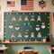 48 Pcs 4th of July Patriotic Cutouts,Bulletin Board Sticker Decorations(Beard Braid)